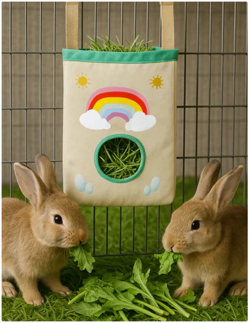 Borsa Porta Fieno “Rainbow Bunny”