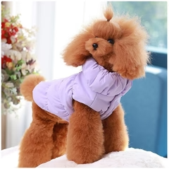 Gilet Invernale Imbottito per Cani e Gatti con D-Ring per Guinzaglio