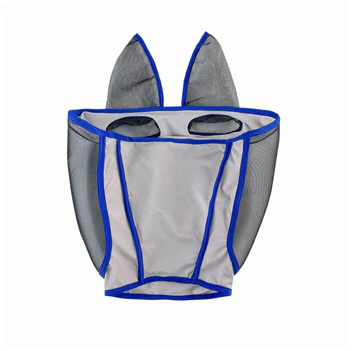 Maschera Antimosche per Cavalli in Rete con Protezione per le Orecchie