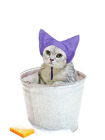 Cuffia da Bagno per Gatti – Impermeabile e Regolabile